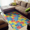 Autism Awareness Drawing Puzzle Print Floor Mat
