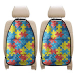 Autism Awareness Drawing Puzzle Print Car Seat Organizers