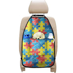 Autism Awareness Drawing Puzzle Print Car Seat Organizers