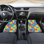 Autism Awareness Drawing Puzzle Print Front and Back Car Floor Mats