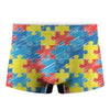 Autism Awareness Drawing Puzzle Print Men's Boxer Briefs