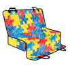 Autism Awareness Drawing Puzzle Print Pet Car Back Seat Cover