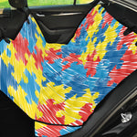 Autism Awareness Drawing Puzzle Print Pet Car Back Seat Cover