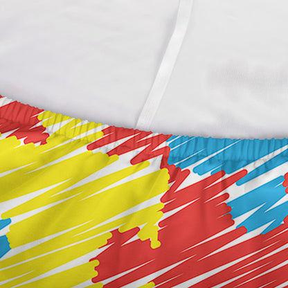 Autism Awareness Drawing Puzzle Print Sofa Cover