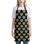 Autism Awareness Heart Pattern Print Apron