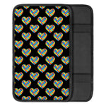 Autism Awareness Heart Pattern Print Car Center Console Cover