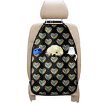 Autism Awareness Heart Pattern Print Car Seat Organizers