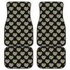 Autism Awareness Heart Pattern Print Front and Back Car Floor Mats