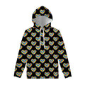 Autism Awareness Heart Pattern Print Pullover Hoodie