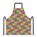 Autism Awareness Jigsaw Pattern Print Apron