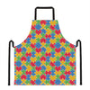 Autism Awareness Jigsaw Pattern Print Apron