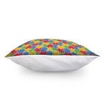 Autism Awareness Jigsaw Pattern Print Pillow Cover