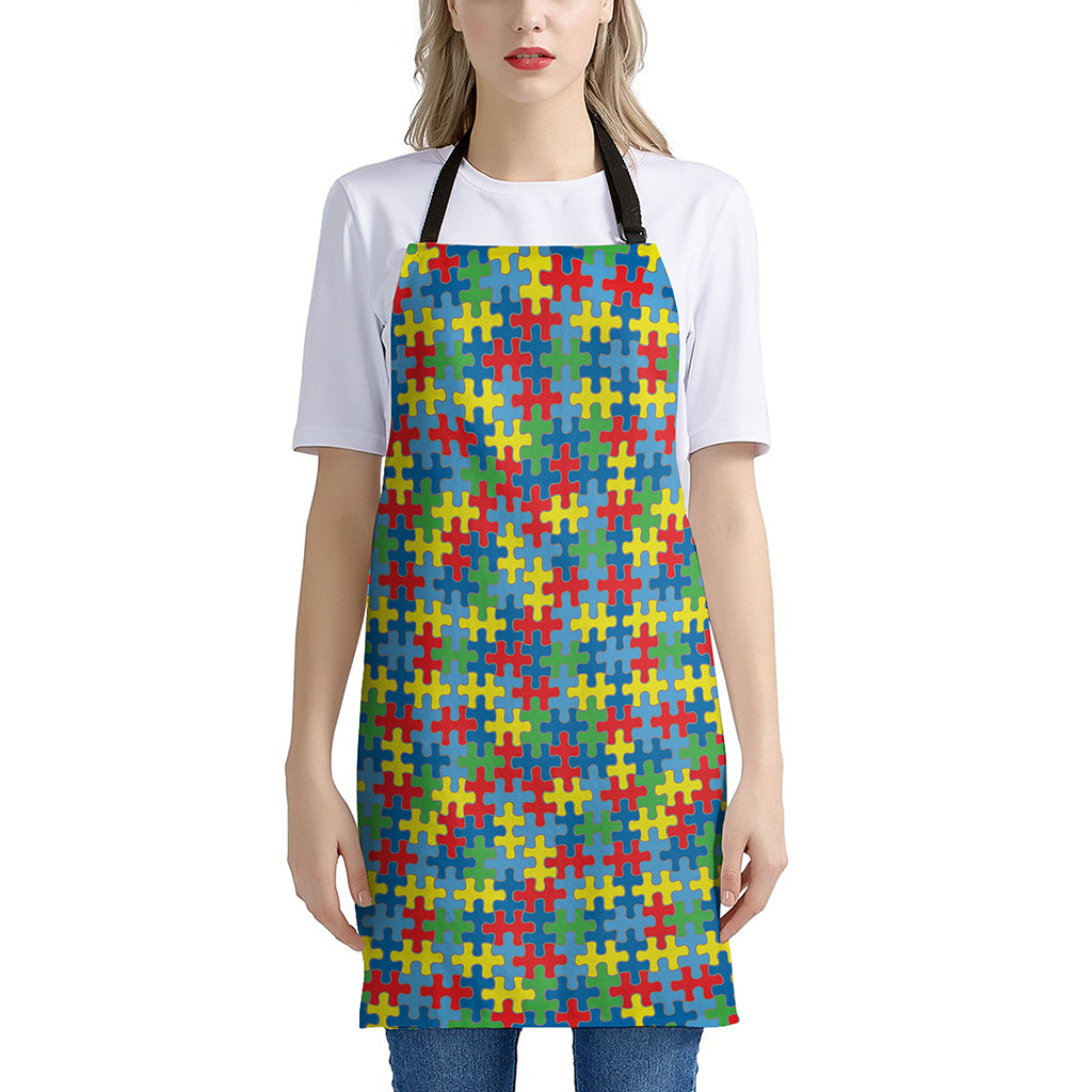 Autism Awareness Jigsaw Print Apron