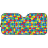 Autism Awareness Jigsaw Print Car Sun Shade