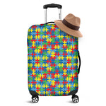 Autism Awareness Jigsaw Print Luggage Cover