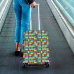 Autism Awareness Jigsaw Print Luggage Cover