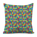 Autism Awareness Jigsaw Print Pillow Cover