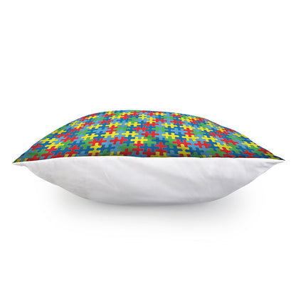 Autism Awareness Jigsaw Print Pillow Cover