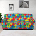 Autism Awareness Jigsaw Print Sofa Cover