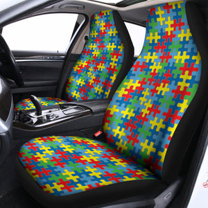 Autism Awareness Jigsaw Print Universal Fit Car Seat Covers