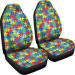 Autism Awareness Jigsaw Print Universal Fit Car Seat Covers