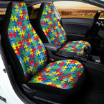 Autism Awareness Jigsaw Print Universal Fit Car Seat Covers