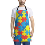 Autism Awareness Pattern Print Apron