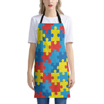 Autism Awareness Pattern Print Apron