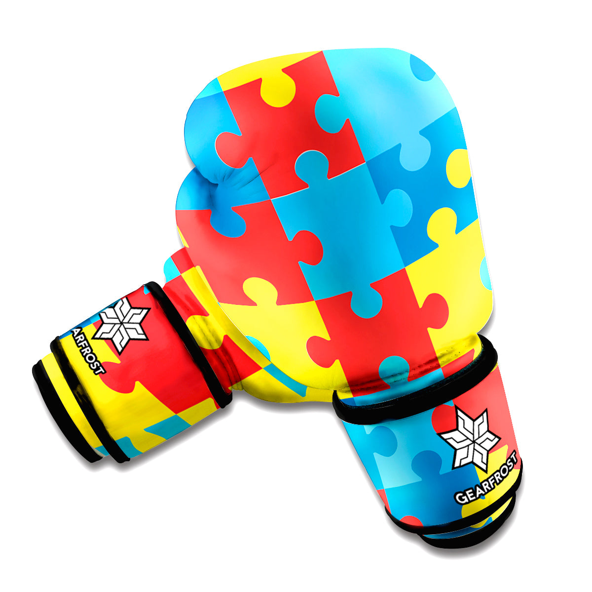 Autism Awareness Pattern Print Boxing Gloves