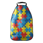 Autism Awareness Pattern Print Car Seat Organizers