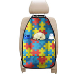 Autism Awareness Pattern Print Car Seat Organizers