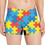 Autism Awareness Pattern Print Men's Boxer Briefs