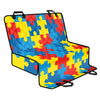 Autism Awareness Pattern Print Pet Car Back Seat Cover