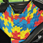 Autism Awareness Pattern Print Pet Car Back Seat Cover