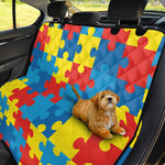 Autism Awareness Pattern Print Pet Car Back Seat Cover