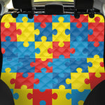 Autism Awareness Pattern Print Pet Car Back Seat Cover