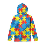 Autism Awareness Pattern Print Pullover Hoodie