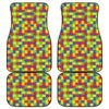 Autism Awareness Puzzle Pattern Print Front and Back Car Floor Mats