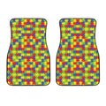 Autism Awareness Puzzle Pattern Print Front Car Floor Mats