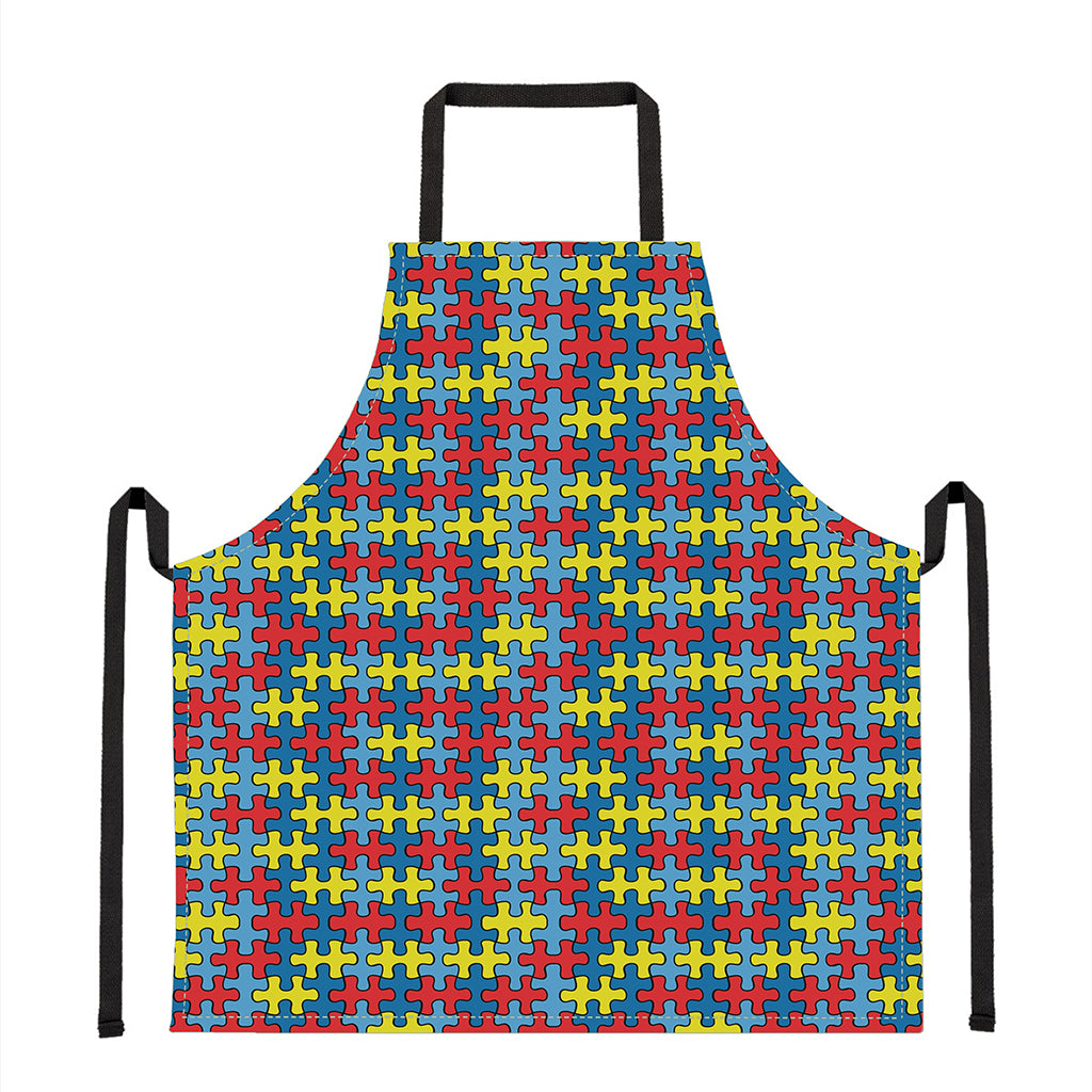 Autism Awareness Puzzle Print Apron