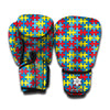 Autism Awareness Puzzle Print Boxing Gloves