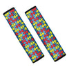 Autism Awareness Puzzle Print Car Seat Belt Covers