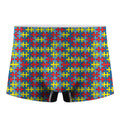 Autism Awareness Puzzle Print Men's Boxer Briefs