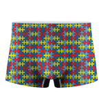 Autism Awareness Puzzle Print Men's Boxer Briefs