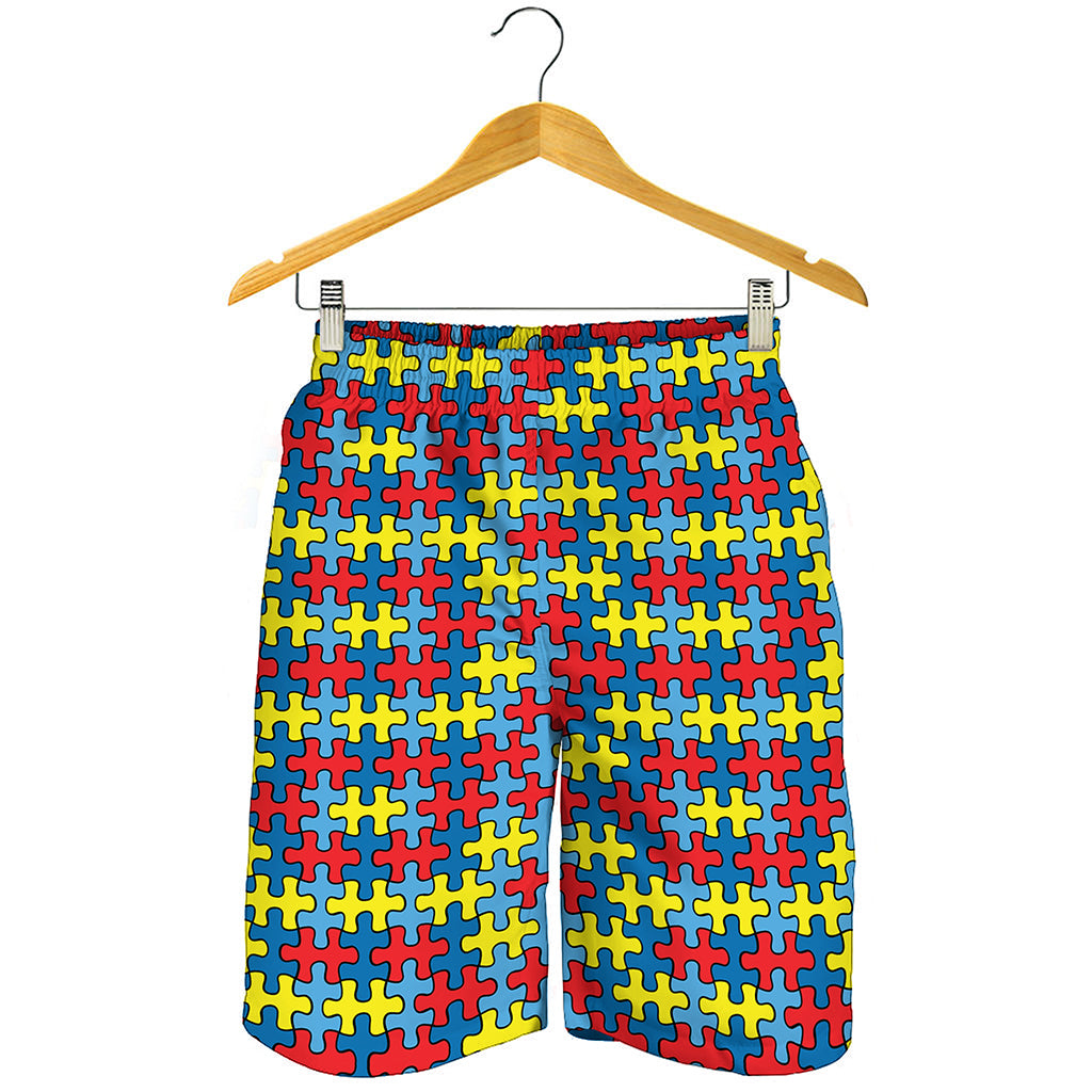 Autism Awareness Puzzle Print Men's Shorts