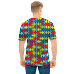 Autism Awareness Puzzle Print Men's T-Shirt