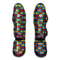 Autism Awareness Puzzle Print Muay Thai Shin Guards