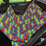 Autism Awareness Puzzle Print Pet Car Back Seat Cover