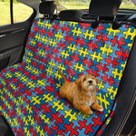 Autism Awareness Puzzle Print Pet Car Back Seat Cover