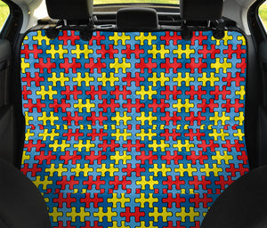 Autism Awareness Puzzle Print Pet Car Back Seat Cover